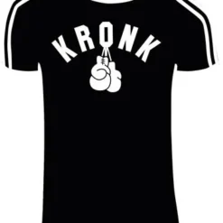 CLOTHING KRONK GLOVES BLACK SLIM FIT TEE