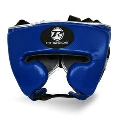 Champs Bxing RINGSIDE -Pro Fitness Blue/silver Head Guard Synthetic Leather