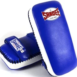 Champs Bxing Ltd SANDEE-Extra Thick Blue & White Flat Thai Kick Pads