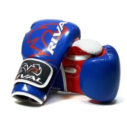 RIVAL-JUNIOR RB7 BLUE/WHITE/RED FITNESS PLUS BAG GLOVES JUNIOR GLOVES 4oz-8oz