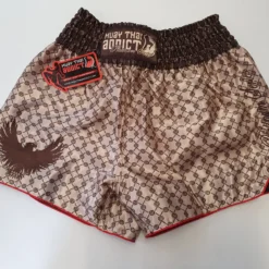 Muay Thai Addict-Platinum Series - Beige Quantum Pattern