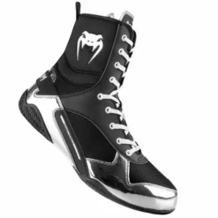 VENUM-ELITE BOXING BOOTS SILVER