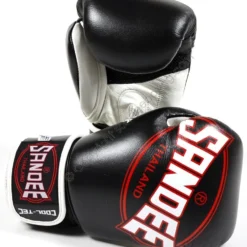 Champs Bxing Ltd SANDEE-JUNIOR Cool-Tec Velcro Black, White & Red Synthetic Leather Boxing Glove JUNIOR GLOVES 4oz-8oz