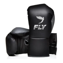 SENIOR GLOVES FLY-HALCYON PROFESSIONAL FIGHT GLOVES BLACK/GREY