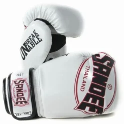 Champs Bxing Ltd JUNIOR GLOVES 4oz-8oz SANDEE-JUNIOR Cool-Tec Velcro White, Black & Red Synthetic Leather Boxing Glove