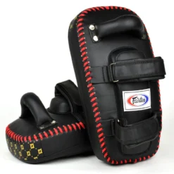 Fairtex Black Light Weight Thai Kick Pads FOCUS MITTS & PADDLES