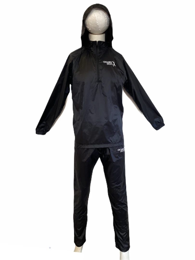 Champs Bxing Ltd CHAMPS BXING-SAUNA SUITS ULTRA THIN (with Hood) ACCESSORIES 1 Champs Bxing Ltd CHAMPS BXING-SAUNA SUITS ULTRA THIN (with Hood) ACCESSORIES