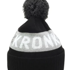 KRONK Detroit Snowflake Bobble Hat Black