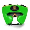 Champs Bxing RINGSIDE -Pro Fitness Green/Gold Head Guard Synthetic Leather HEAD & GROIN GUARDS