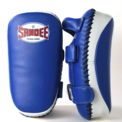 Champs Bxing Ltd SANDEE-Extra Thick Blue & White Flat Thai Kick Pads