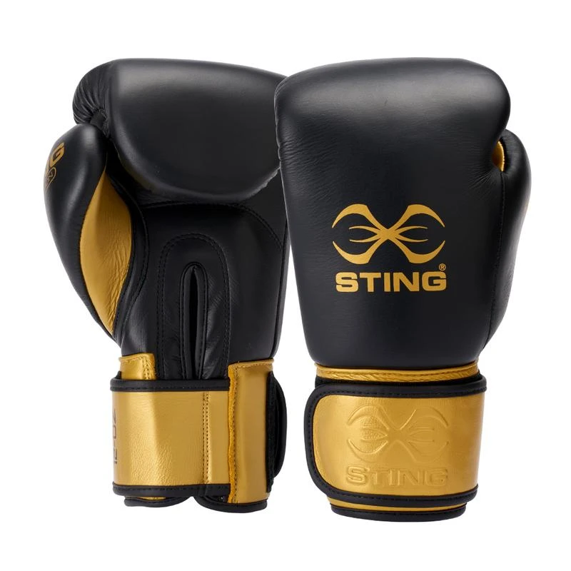 Champs Bxing STING-VELCRO EVOLUTION BLACK/GOLD BAG GLOVES 1 Champs Bxing STING-VELCRO EVOLUTION BLACK/GOLD BAG GLOVES