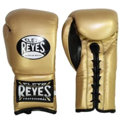 CLETO REYES-GOLD LACE SPARRING GLOVES SENIOR GLOVES