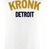 Champs Bxing Ltd KRONK-Two Colour Detroit Sleeveless T Shirt White