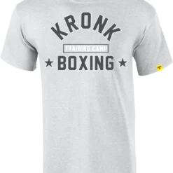 CLOTHING KRONK-Training Camp T Shirt Sport Grey-White & Charcoal Print