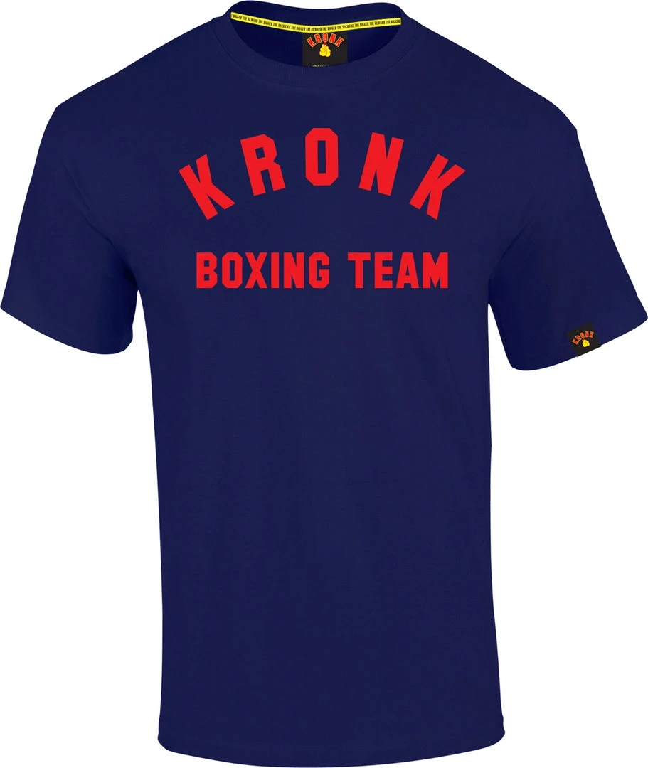KRONK Boxing Team Regular Fit T Shirt Navy 1 KRONK Boxing Team Regular Fit T Shirt Navy