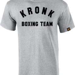 KRONK Boxing Team Regular Fit T Shirt Sports Grey CLOTHING