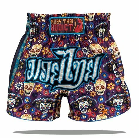 Muay Thai Addict-Dia De La Muerte Muay Thai Shorts 1 Muay Thai Addict-Dia De La Muerte Muay Thai Shorts