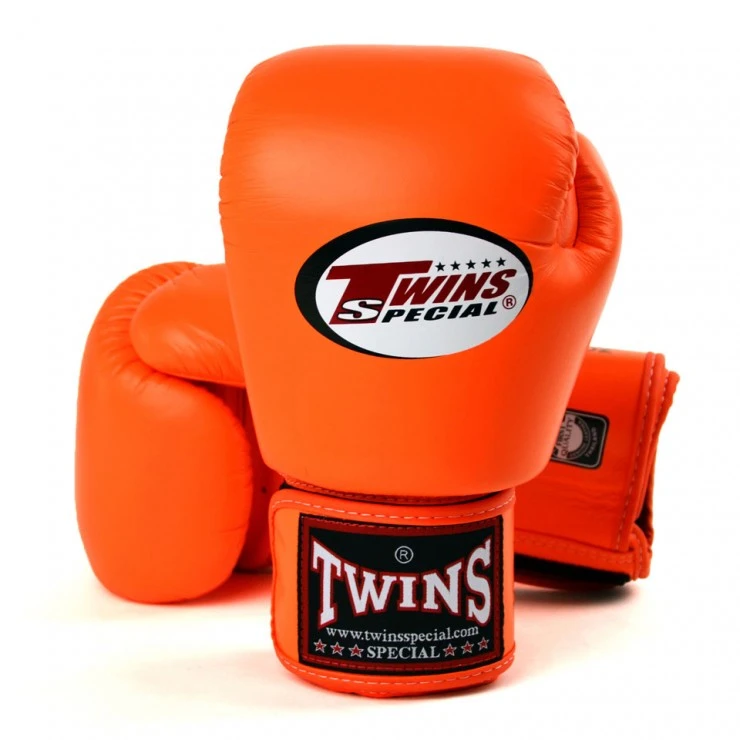 Twins Orange Velcro Boxing Gloves SENIOR GLOVES 1 Twins Orange Velcro Boxing Gloves SENIOR GLOVES