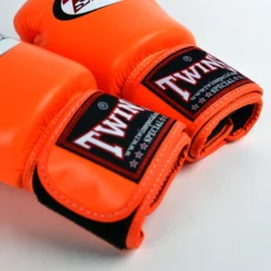 Twins Orange Velcro Boxing Gloves SENIOR GLOVES 5 Twins Orange Velcro Boxing Gloves SENIOR GLOVES