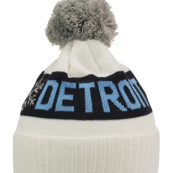KRONK Detroit Snowflake Bobble Hat White CLOTHING