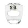 Champs Bxing CLETO REYES-WHITE Headguard With Nylon Pointed Face Bar HEAD & GROIN GUARDS