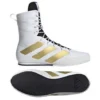 Adidas Box Hog 3 Boxing Boots – White/Gold/Black