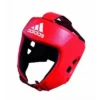 HEAD & GROIN GUARDS ADIDAS-AIBA Style Training RED Head Guard