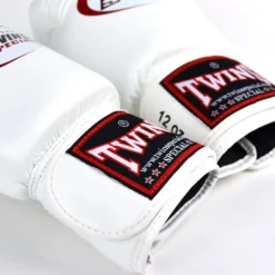 Twins White Velcro Boxing Gloves SENIOR GLOVES