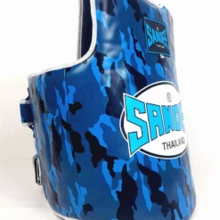 Sandee Camo Blue & White Synthetic Leather Authentic Body Shield