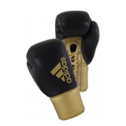 SENIOR GLOVES ADIDAS-HYBRID 400 PRO LACE BLACK/GOLD BOXING GLOVES