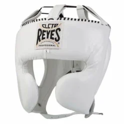 Champs Bxing HEAD & GROIN GUARDS CLETO REYES-WHITE Headguard With Cheek Protection