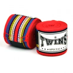 WRAPS & GEL PADS Twins 5m Red Premium Cotton Handwraps