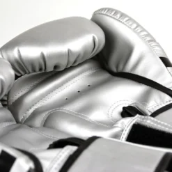 Twins Silver Synthetic Boxing Gloves SENIOR GLOVES 5 Twins Silver Synthetic Boxing Gloves SENIOR GLOVES