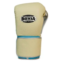 Boxia- GBS IV – Boxing Gloves – Cream, Turquoise And Silver SENIOR GLOVES