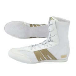 PROBOX BOXING BOOTS PRO-BOX BOOTS WHITE-GOLD.
