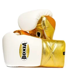 Boxia-GTX – Sparring Gloves With Laces – Copper And Gold