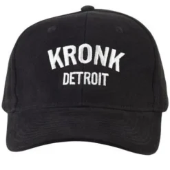 KRONK DETROIT BASEBALL CAP BLACK/WHITE CLOTHING