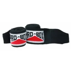 PROBOX-BLACK AIBA SPEC STRETCH HAND WRAPS WRAPS & GEL PADS