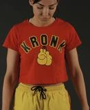 CLOTHING KRONK WOMEN GLOVES CROPPE TEE RED
