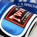 SENIOR GLOVES Twins Metallic Blue Synthetic Boxing Gloves