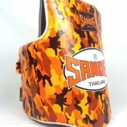 Sandee Camo Orange & White Synthetic Leather Authentic Body Shield