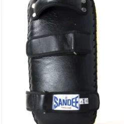 Champs Bxing Ltd Sandee Large Extra Thick Black & Yellow Flat Thai Kick Pads FOCUS MITTS & PADDLES
