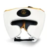 Champs Bxing HEAD & GROIN GUARDS PRO FITNESS HEAD GUARD SYNTHETIC LEATHER METALLIC WHITE / BLACK / GOLD