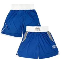CLOTHING RIVAL-AMATEUR BLUE COMPETITION/TRAINING BOXING TRUNKS