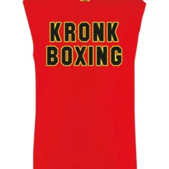 KRONK Boxing Sleeveless T Shirt Red CLOTHING