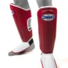 Sandee KIDS Authentic Red & White Synthetic Leather Boot Shinguard MUAY THAI