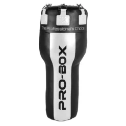 PROBOX-CHAMP 4FT ANGLE PUNCH BAG BLACK/WHITE