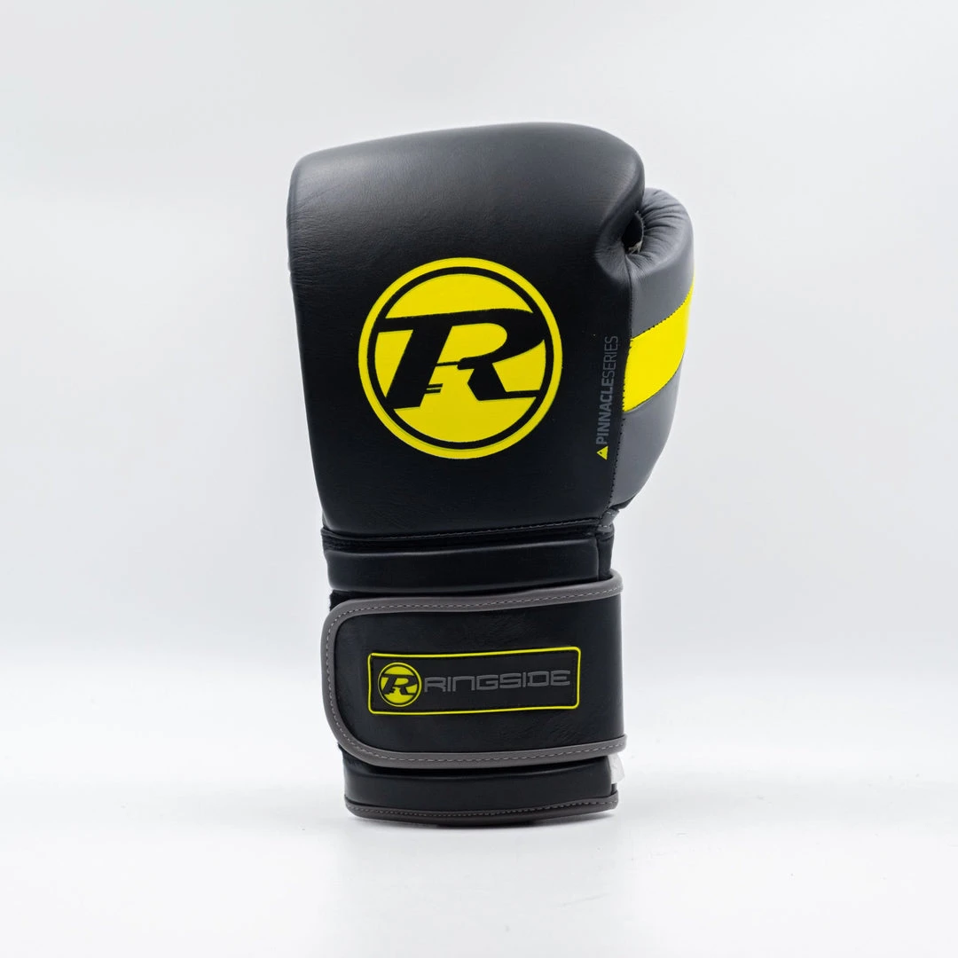 RINGSIDE-Pinnacle Series Limited Edition Strap Glove Black/Volt SENIOR GLOVES 1 RINGSIDE-Pinnacle Series Limited Edition Strap Glove Black/Volt SENIOR GLOVES