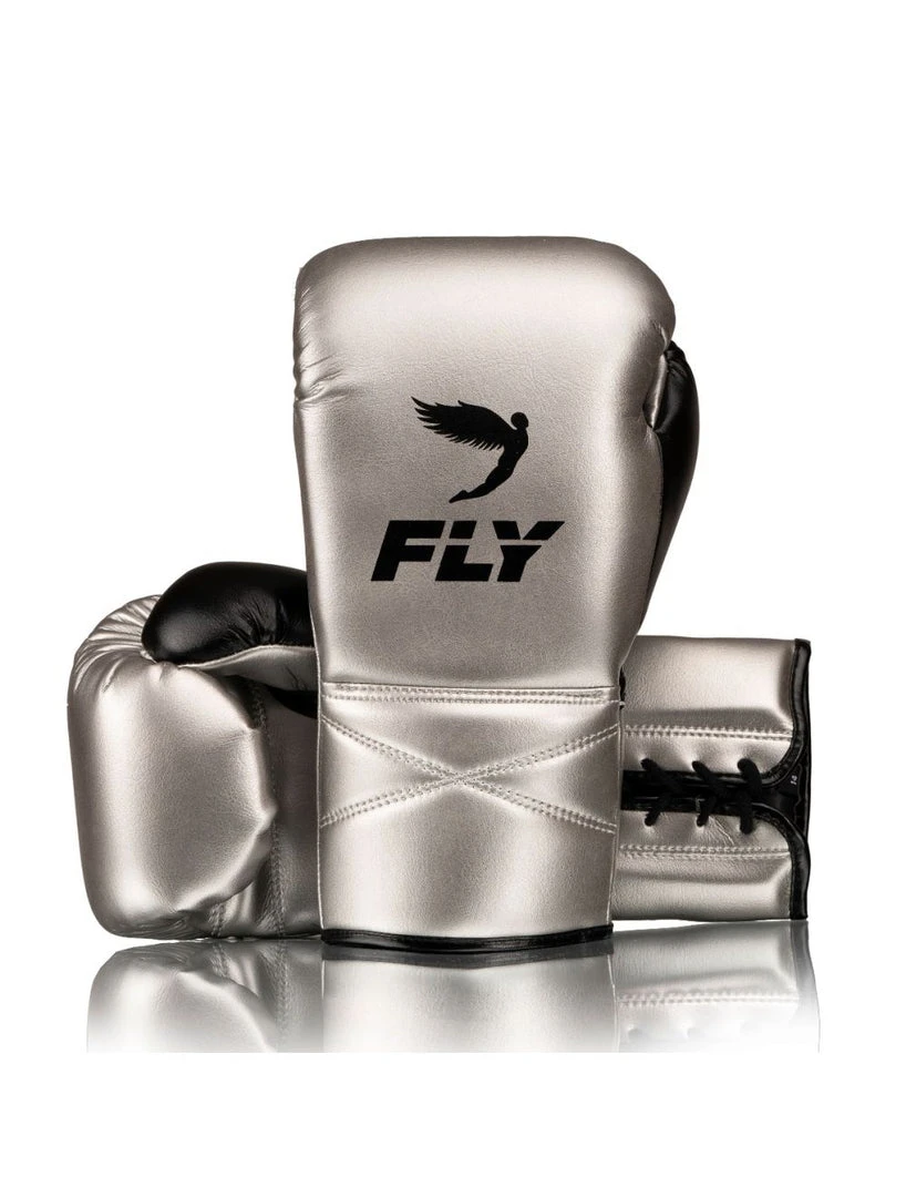 Fly Superlace X Boxing Gloves SILVER/BLACK 1 Fly Superlace X Boxing Gloves SILVER/BLACK