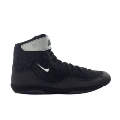 NIKE INFLICT 3 LIMITED EDITION WRESTLING BOOTS - BLACK METALLIC SILVER BOXING BOOTS